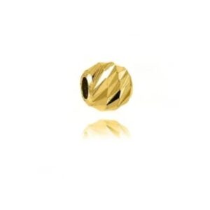 Biluță Aur 14K Slash 2 mm, gaură de 0.9 mm - 1 bucată