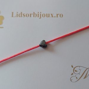 Brățară Mărțișor cu inimă Hematit